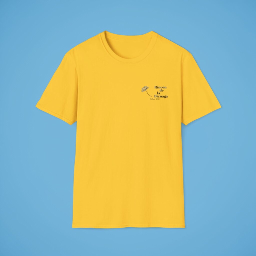 Camiseta básica Rincón de la Biznaga – Algodón ético, logo negro