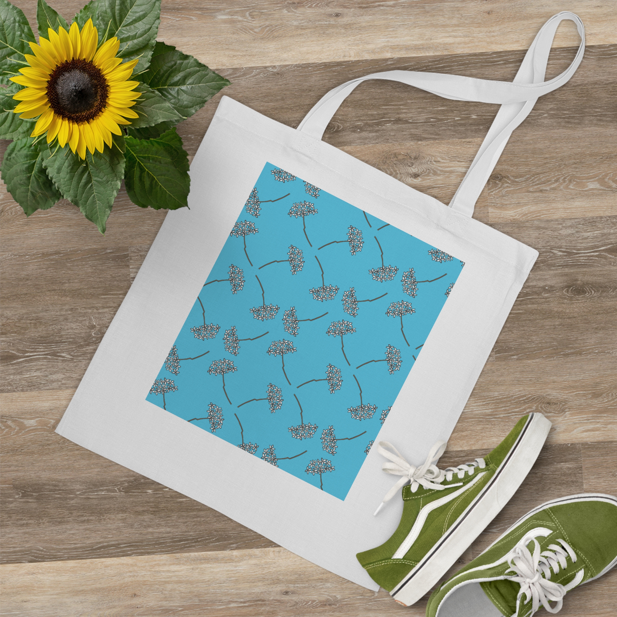 Tote bag Rincón de la Biznaga – Diseño patrón tradicional de biznagas: imagen 3