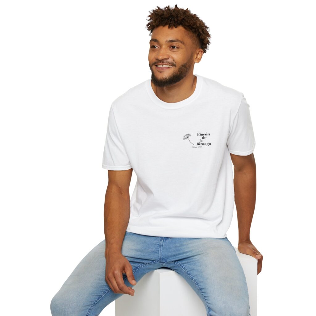 Camiseta básica Rincón de la Biznaga – Algodón ético, logo negro