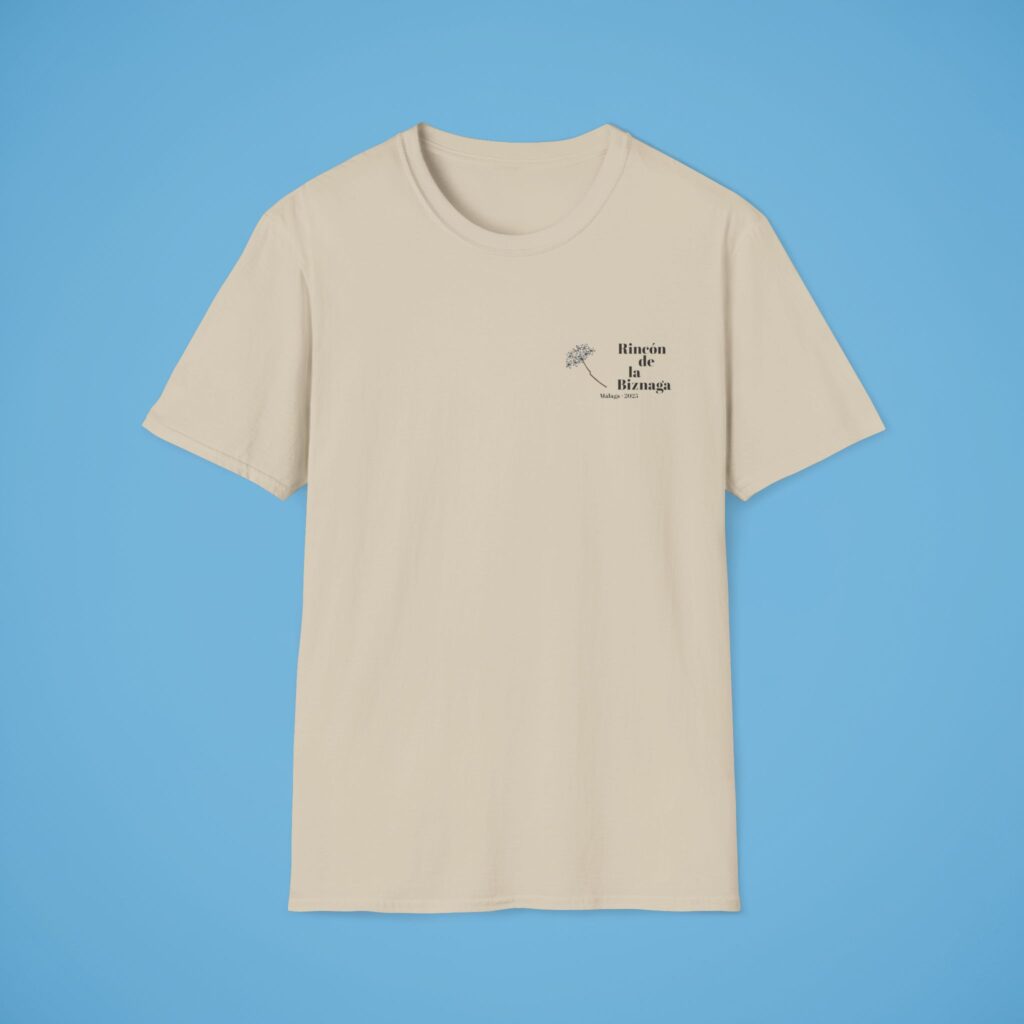 Camiseta básica Rincón de la Biznaga – Algodón ético, logo negro