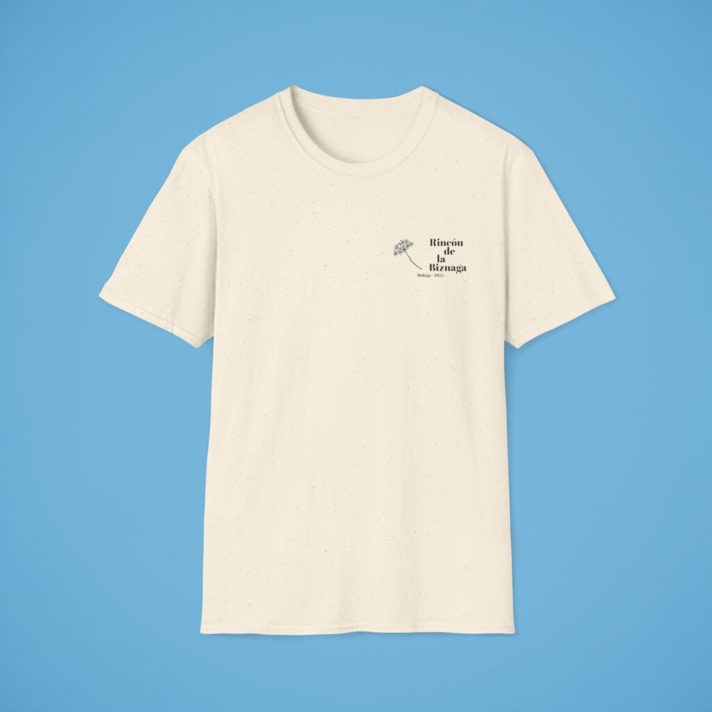 Camiseta básica Rincón de la Biznaga – Algodón ético, logo negro