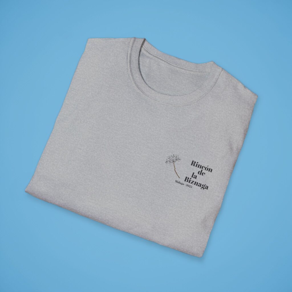 Camiseta básica Rincón de la Biznaga – Algodón ético, logo negro