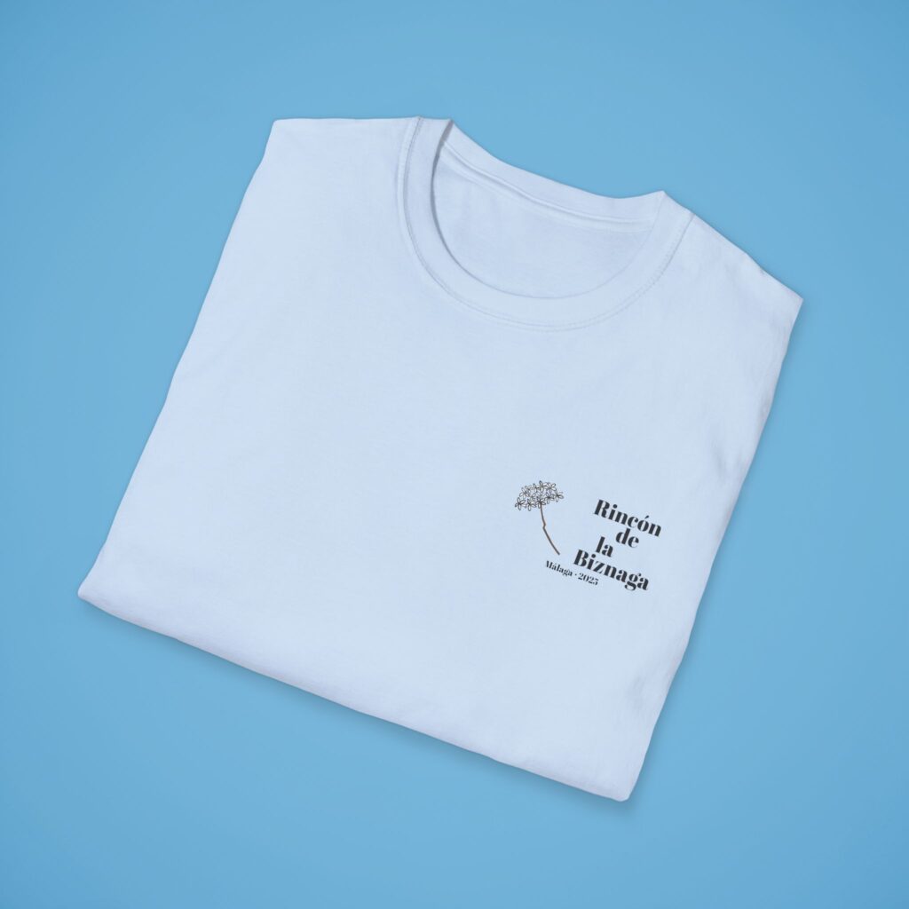 Camiseta básica Rincón de la Biznaga – Algodón ético, logo negro