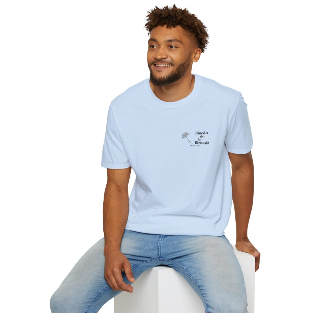 Camiseta básica Rincón de la Biznaga – Algodón ético, logo negro