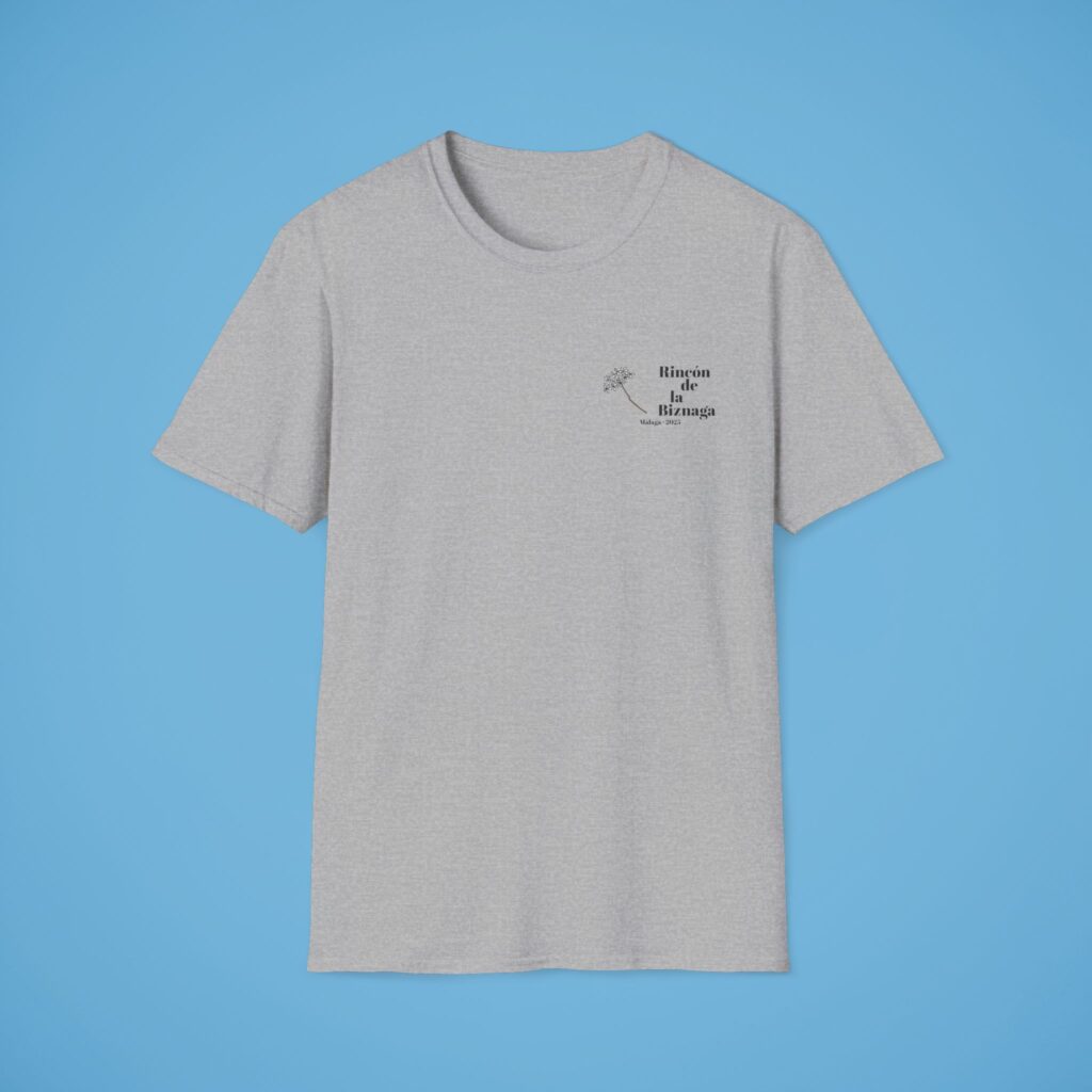 Camiseta básica Rincón de la Biznaga – Algodón ético, logo negro