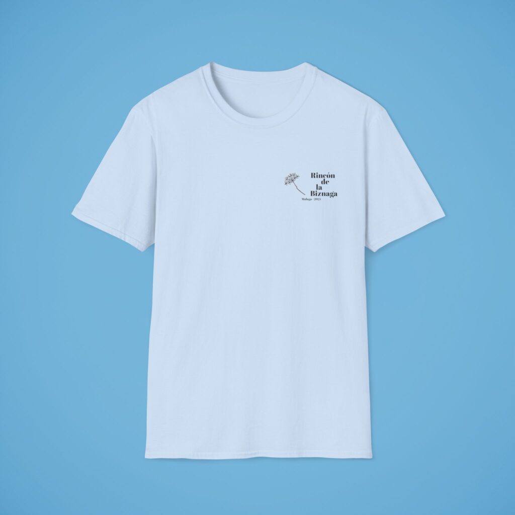 Camiseta básica Rincón de la Biznaga – Algodón ético, logo negro