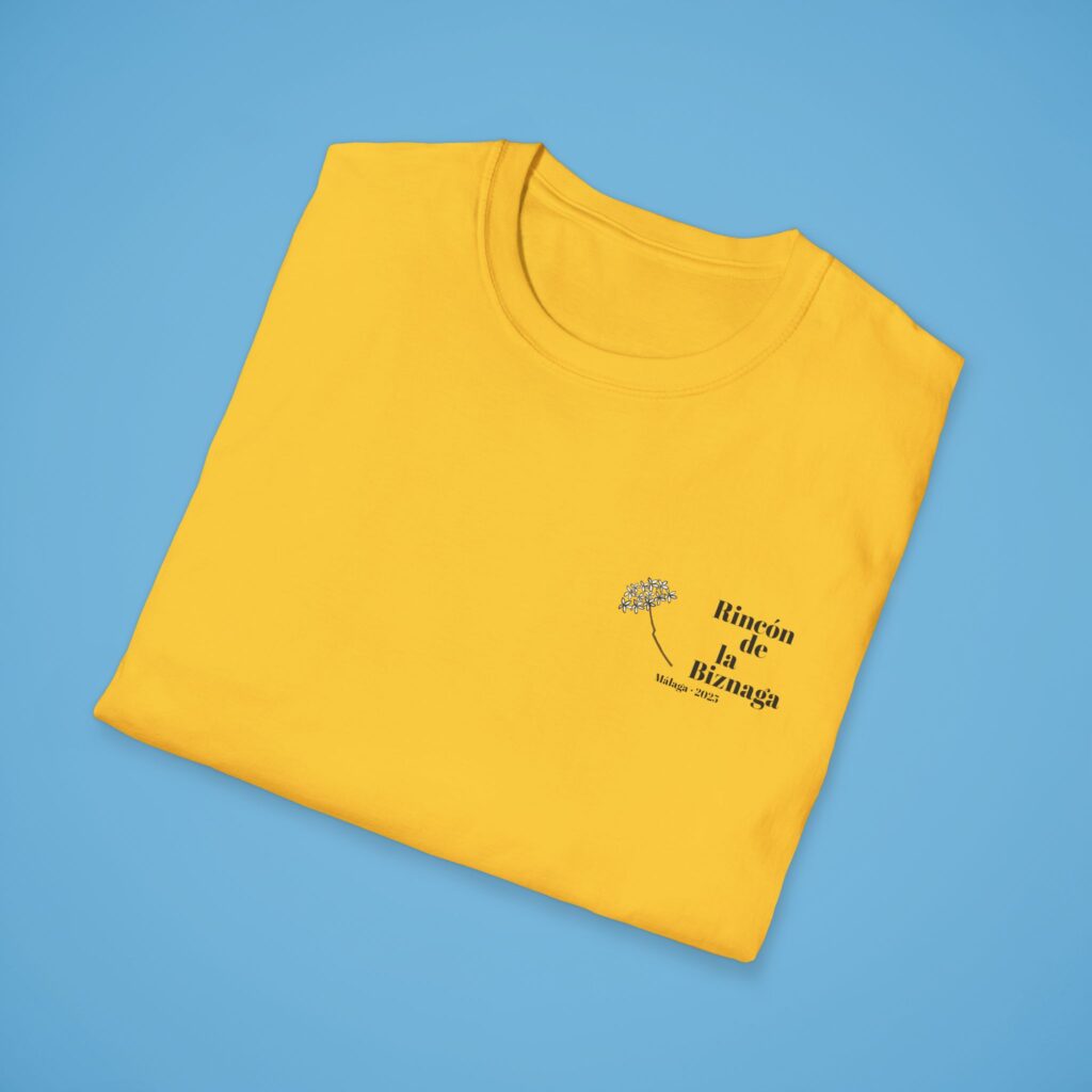 Camiseta básica Rincón de la Biznaga – Algodón ético, logo negro