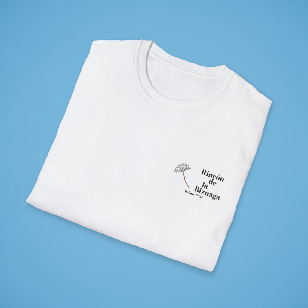 Camiseta básica Rincón de la Biznaga – Algodón ético, logo negro