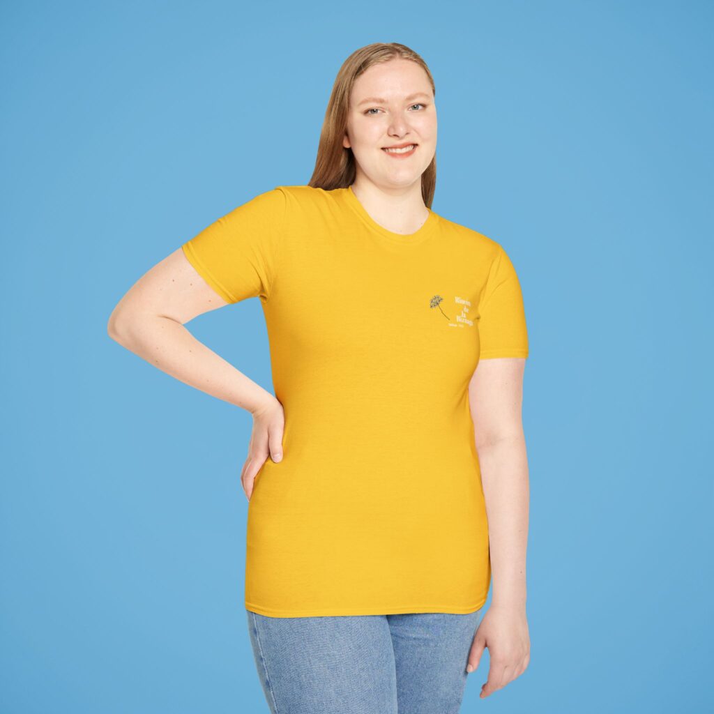 Camiseta básica Rincón de la Biznaga – Algodón ético, logo blanco